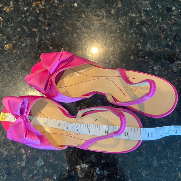 Kate spade satin bow sling back heels size 7 - Picture 9 of 9